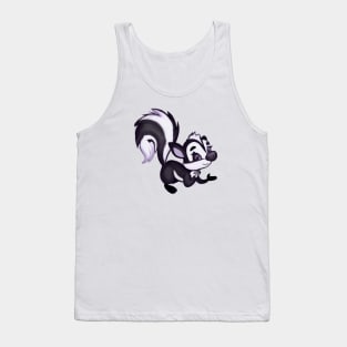 Cute Skunk Drawing Tank Top